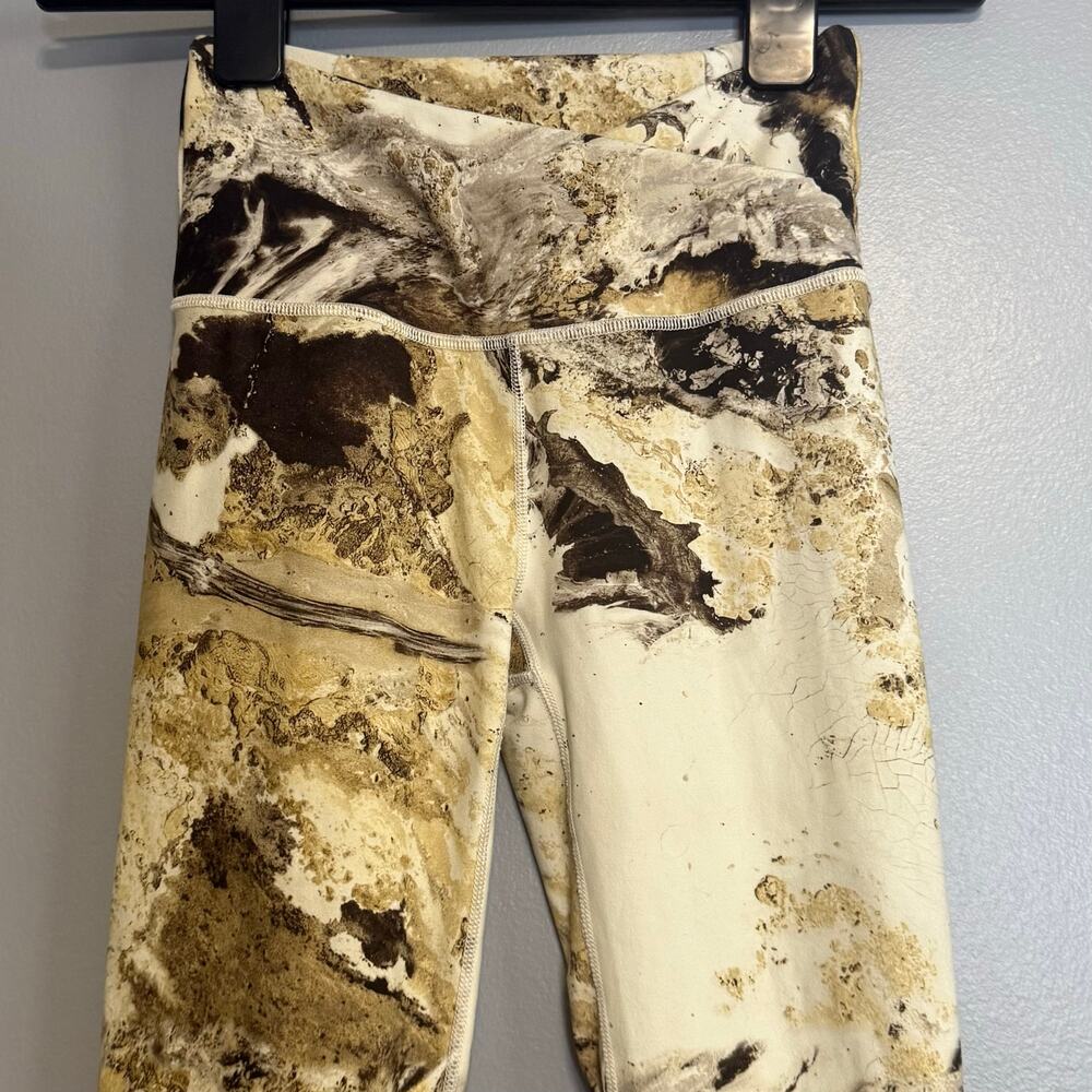 Calia by Carrie Underwood High Rise 7/8 Leggings Pants XS Hazy Elixer Oat Milk - Picture 2 of 5